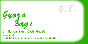 gyozo bagi business card